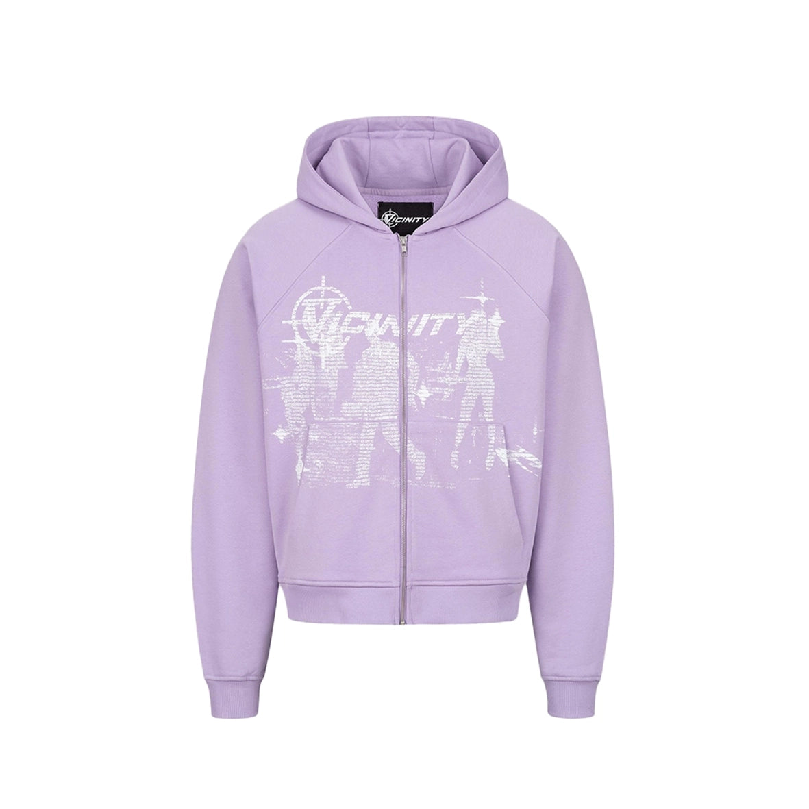 VICINITY Binary Zip Hoodie Lavender