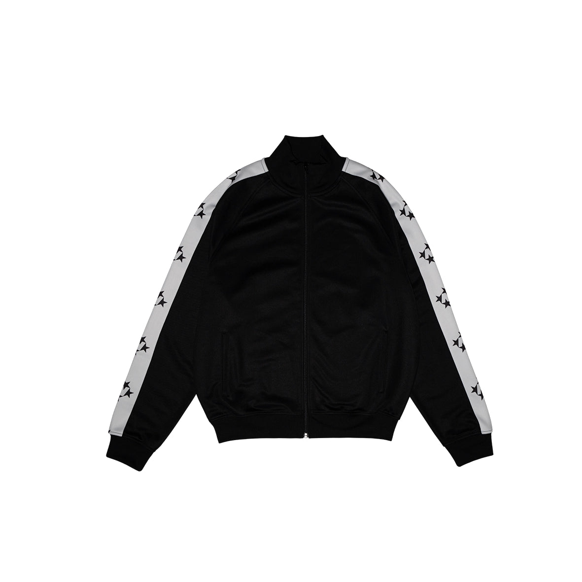 99BASED Logo Tape Track Jacket Black