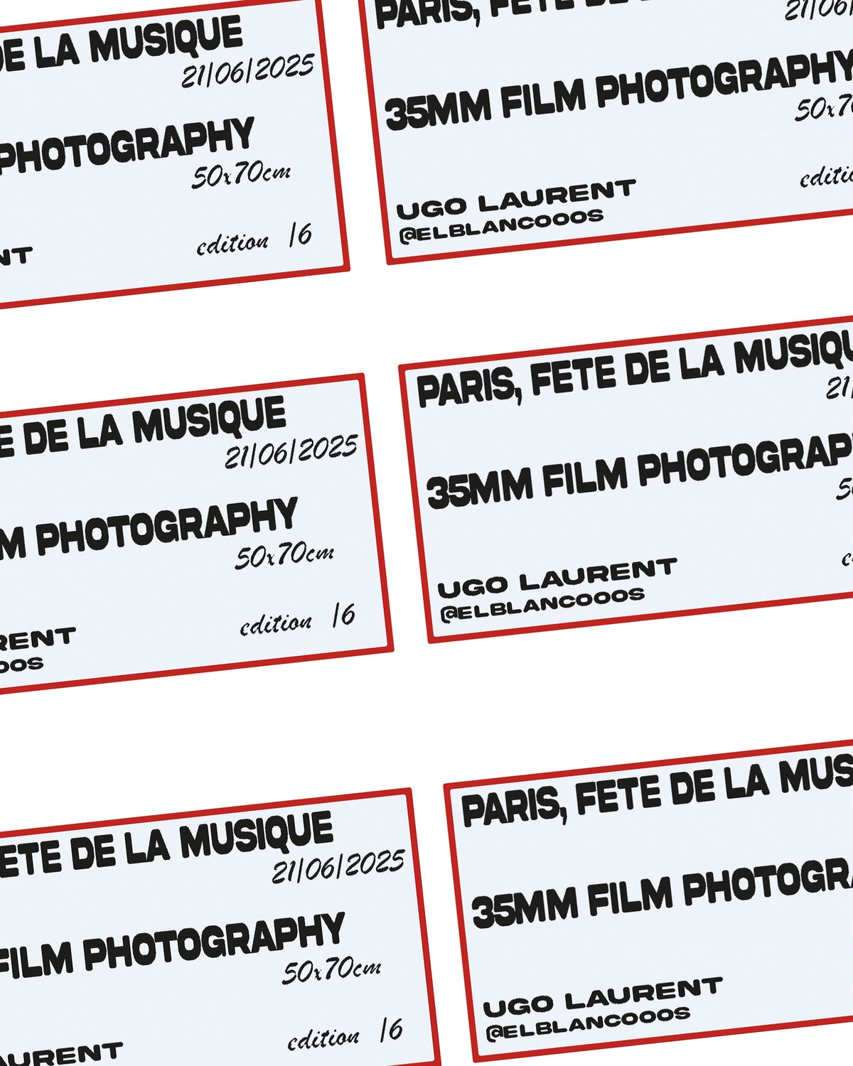 Ugo Laurent - Paris, Fête de la musique, photographie argentique 35 mm