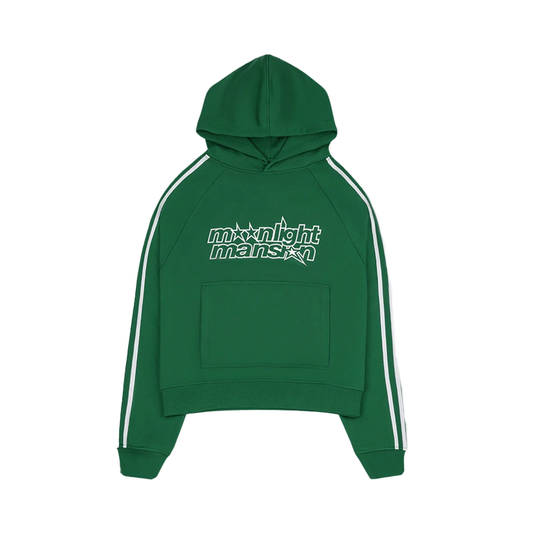 MOONLIGHT MANSION Stars & Stripes Hoodie Green