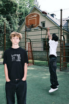 DREAMINGBUSY Concrete Jungle Sketch T-Shirt Black