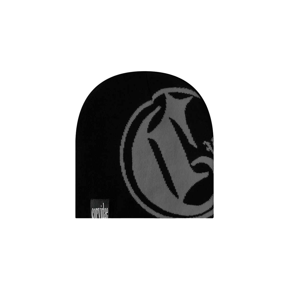 CORVIDAE C-Logo Beanie Black