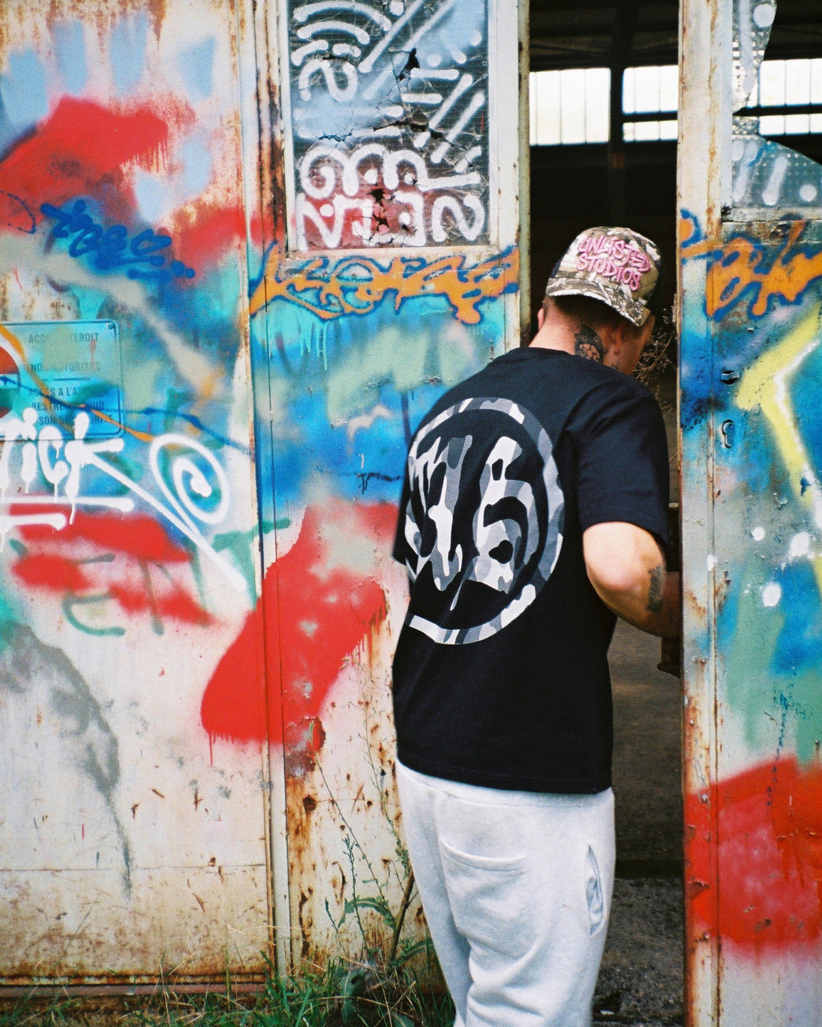 UNLISTED Camo T-Shirt Black