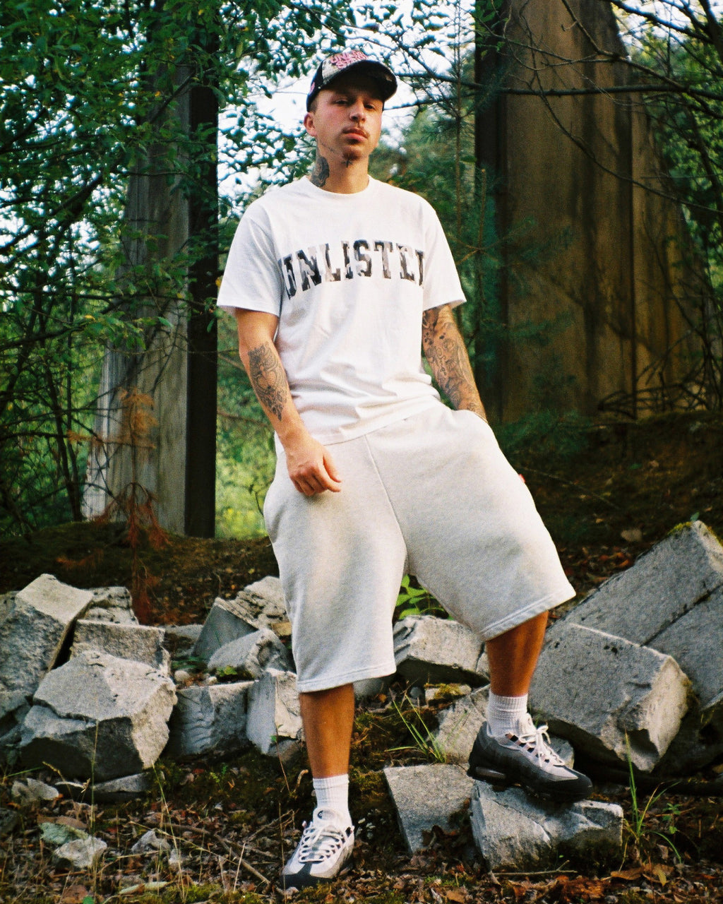 UNLISTED Camo T-Shirt White