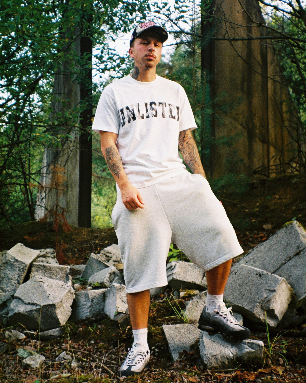 UNLISTED Camo T-Shirt White