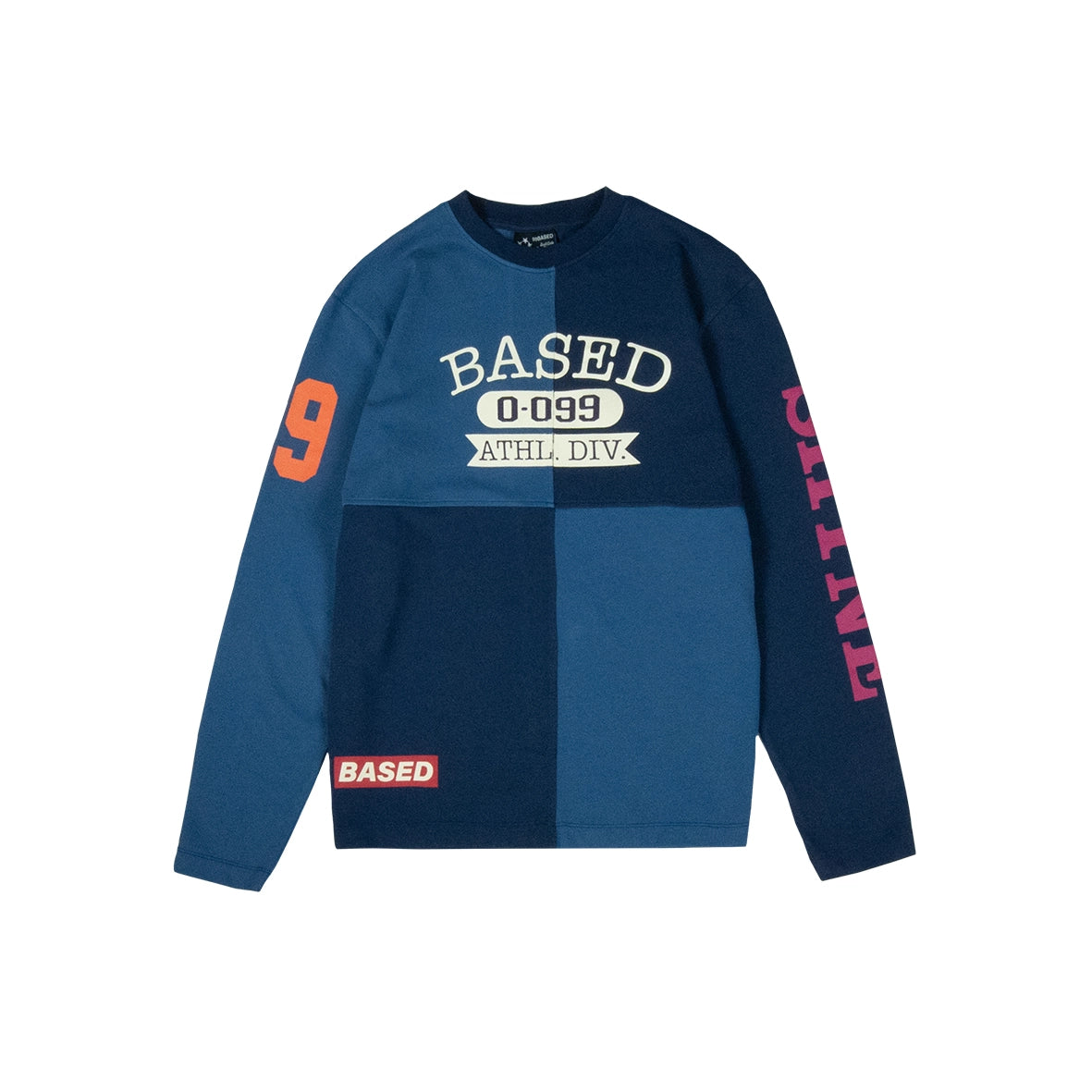 99BASED ATHL Colourblock Longsleeve Navy