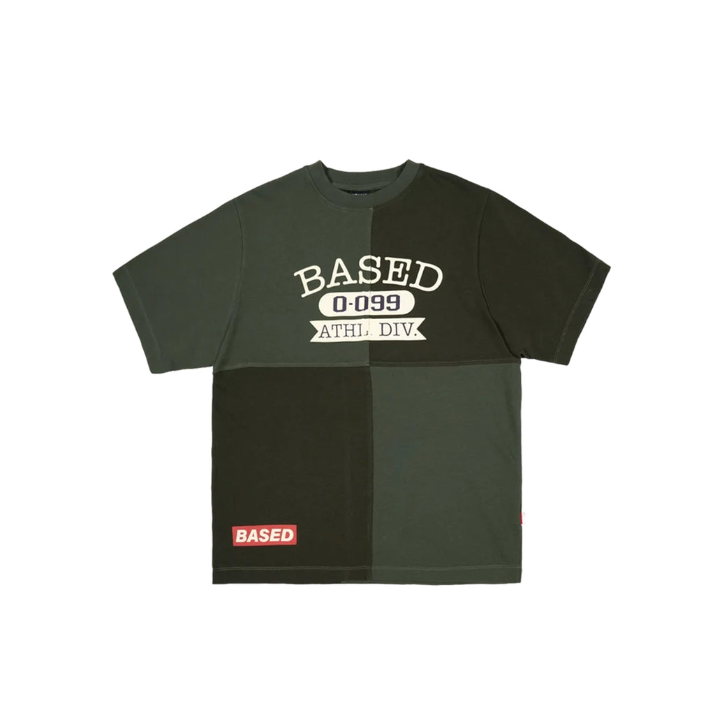 99BASED ATHL Colourblock T-Shirt Olive