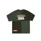 99BASED ATHL Colourblock T-Shirt Olive