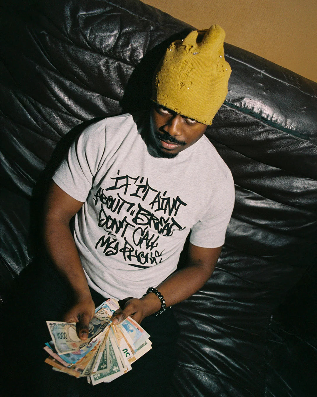 99BASED About Bread T-Shirt Grey