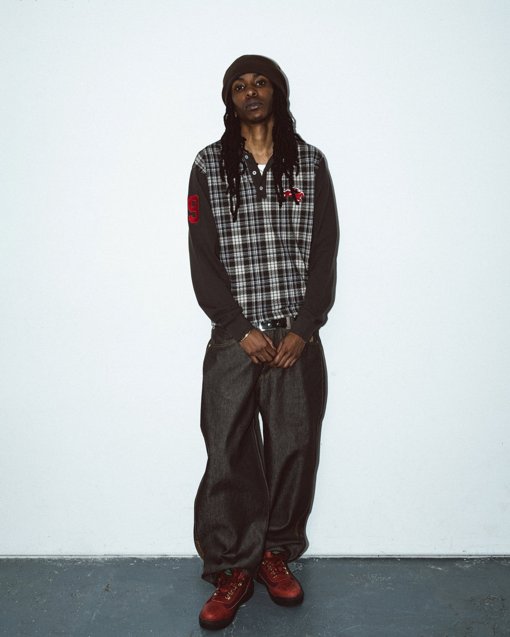 99BASED Atlanta Longsleeve Poloshirt Brown