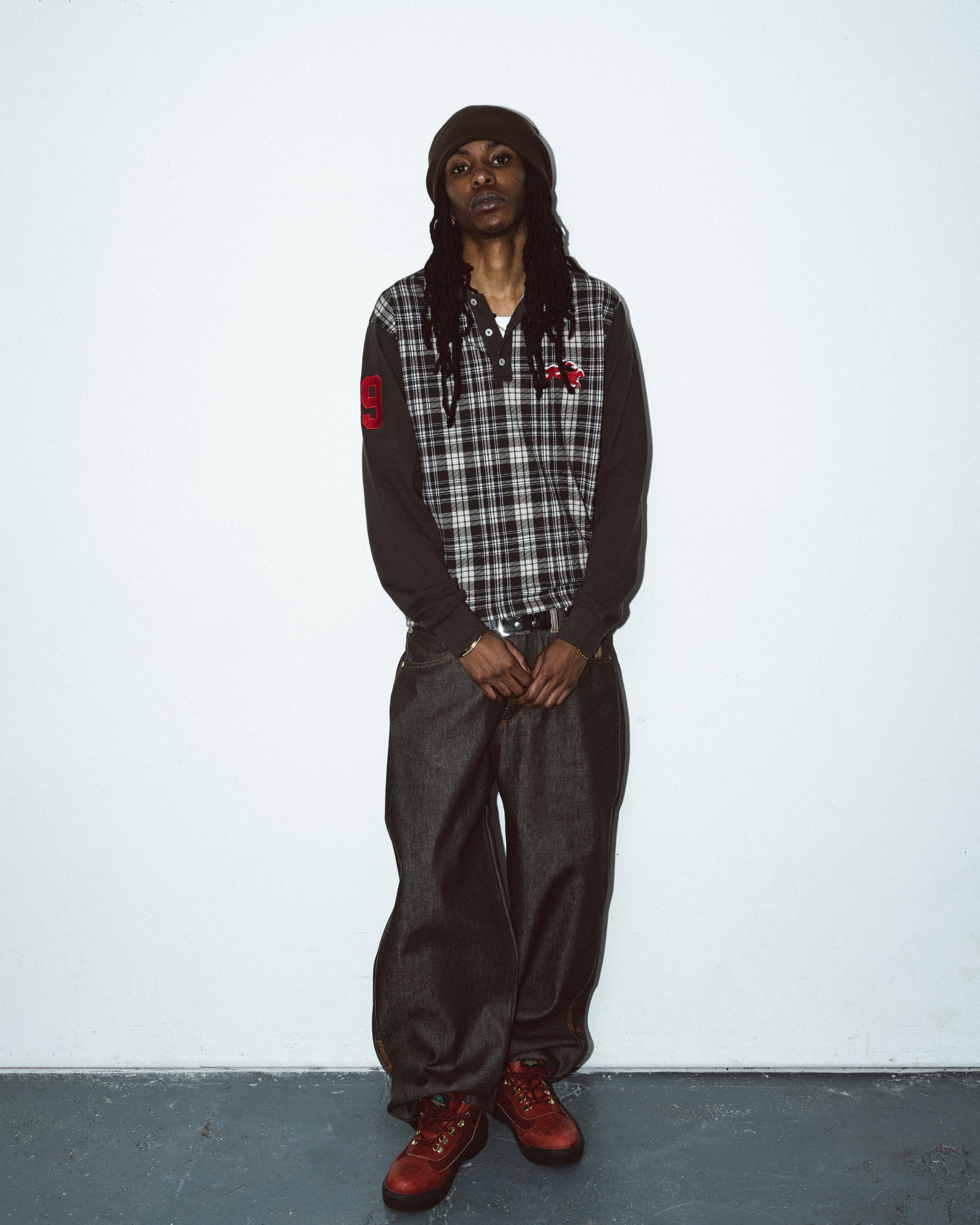 99BASED Atlanta Longsleeve Poloshirt Brown