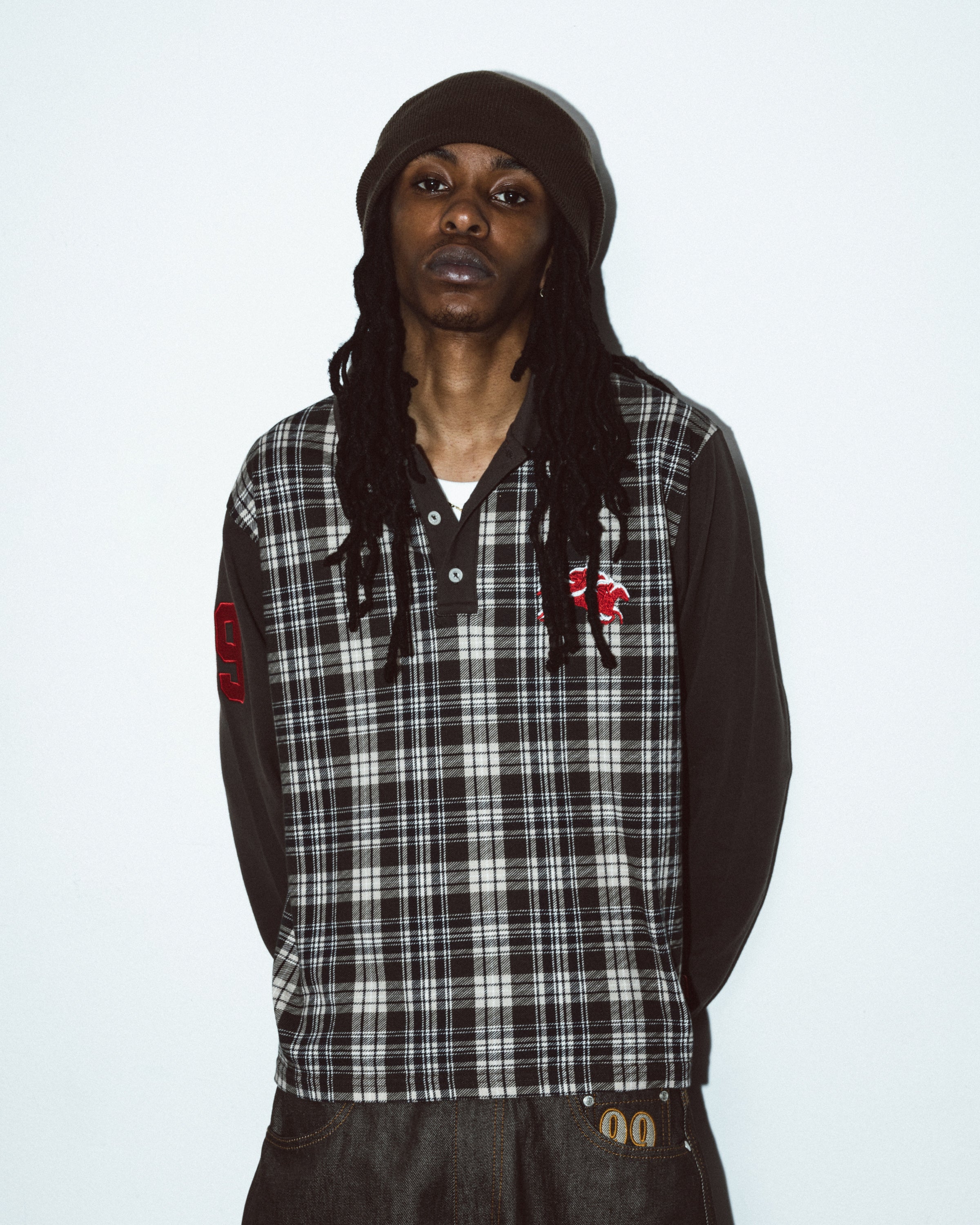 99BASED Atlanta Longsleeve Poloshirt Brown