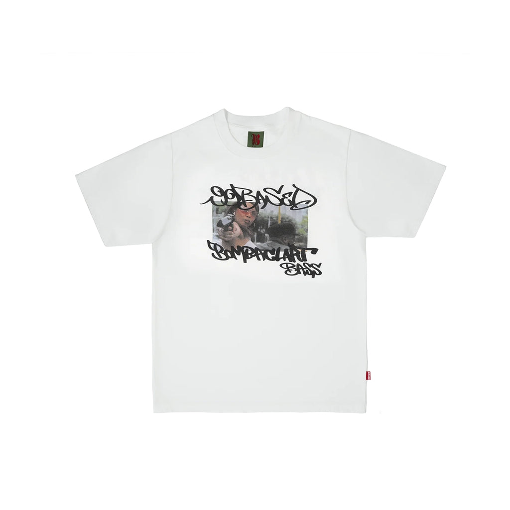 99BASED Bombaclart Bass Slim T-Shirt White