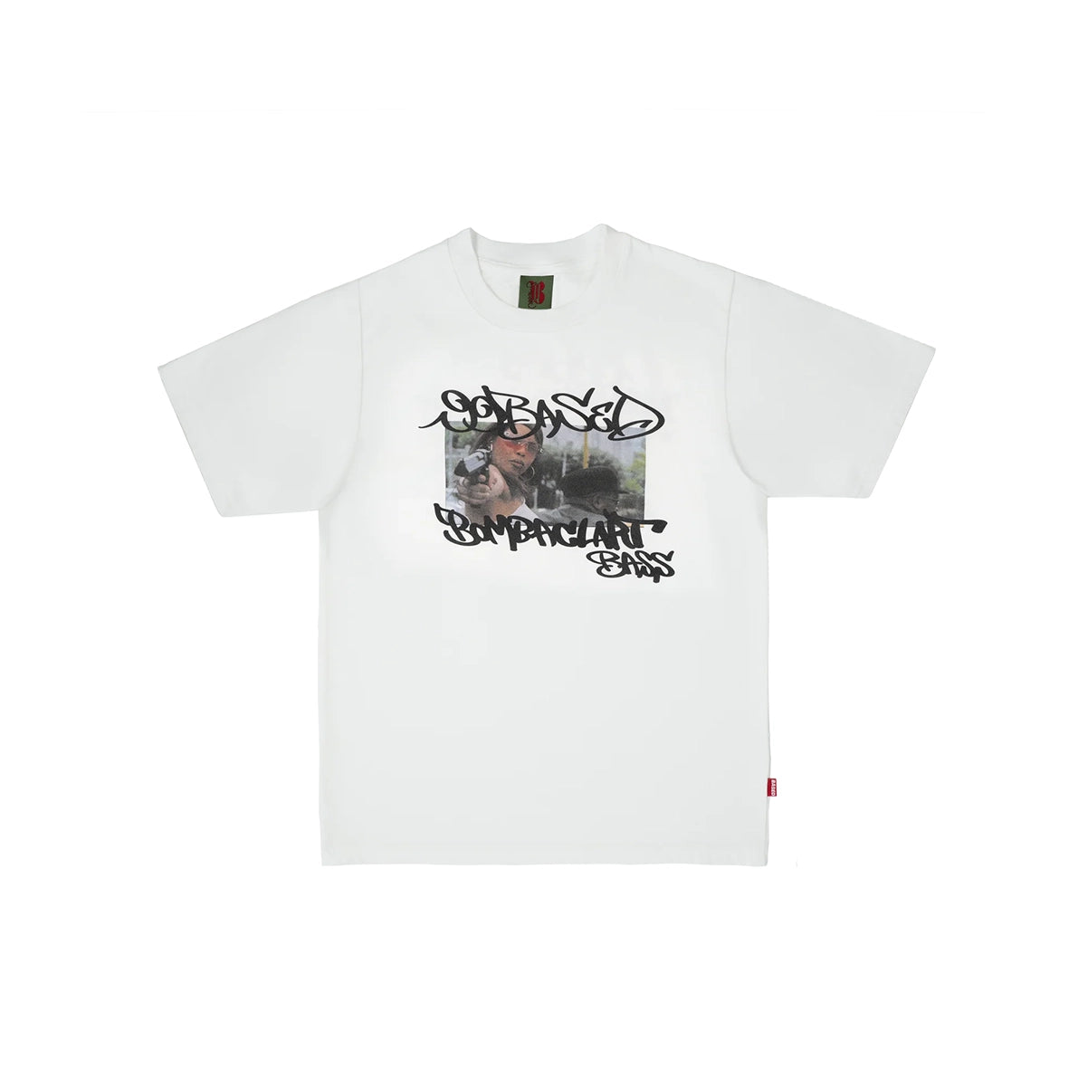 99BASED Bombaclart Bass Slim T-Shirt White