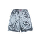 99BASED Box Logo Shorts Shiny Grey