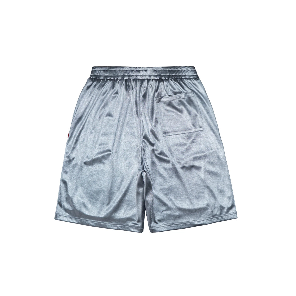 99BASED Box Logo Shorts Shiny Grey