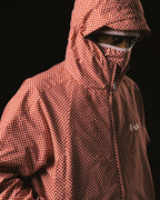 99BASED Checkboard Shell Jacket Red White