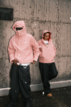 99BASED Checkboard Shell Jacket Red White