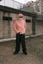 99BASED Checkboard Shell Jacket Red White