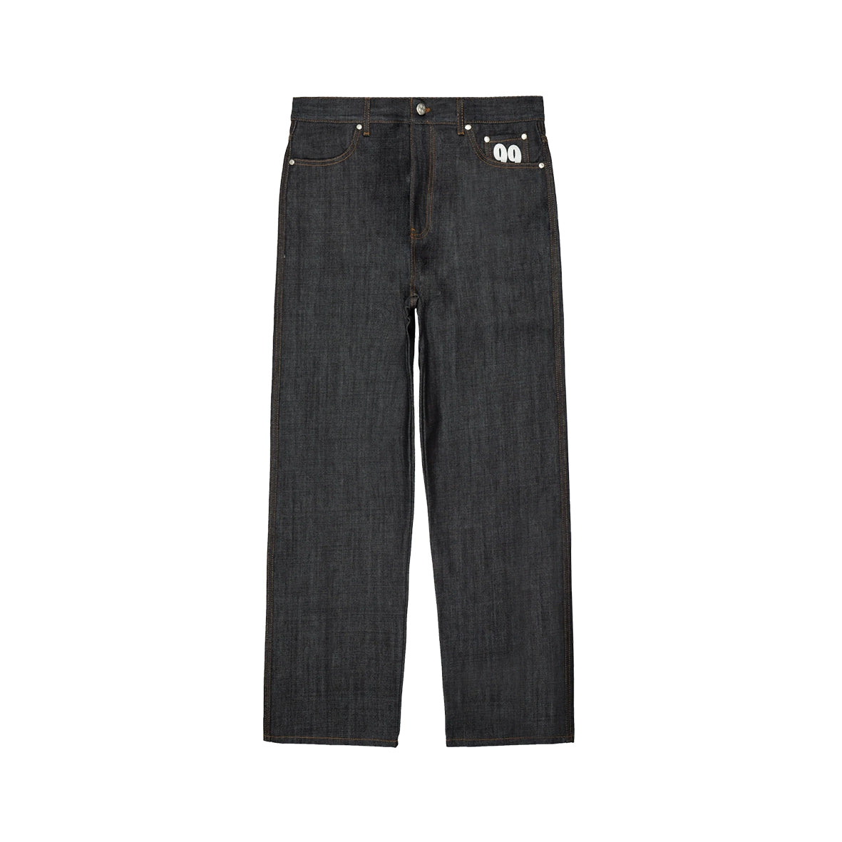 99BASED Classic Straight Leg Jeans Raw