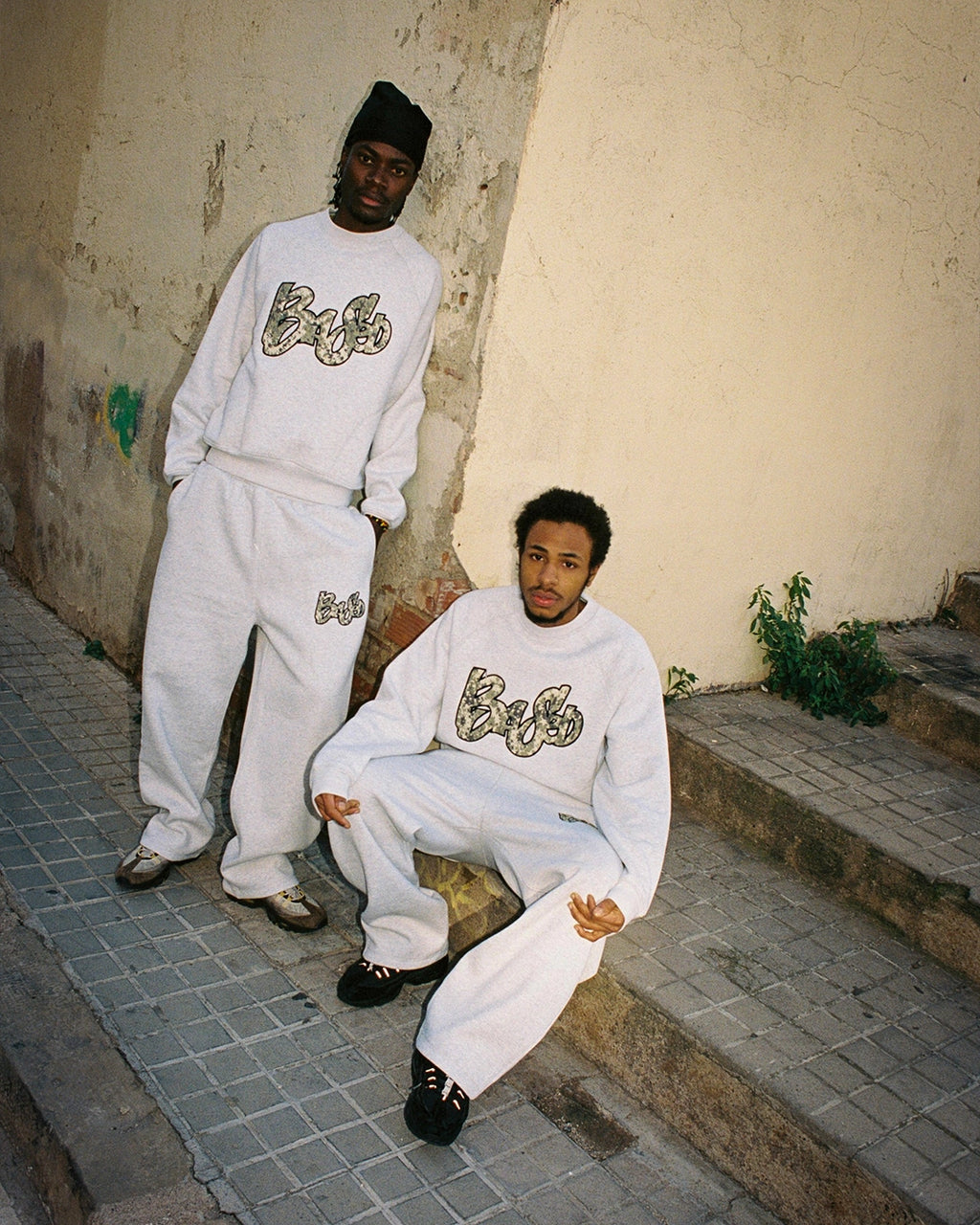 99BASED Combat Sweatpants Grey Melange