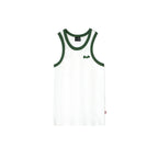 99BASED Contrast Combat Tank Top White Green