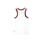 99BASED Contrast Combat Tank Top White Red