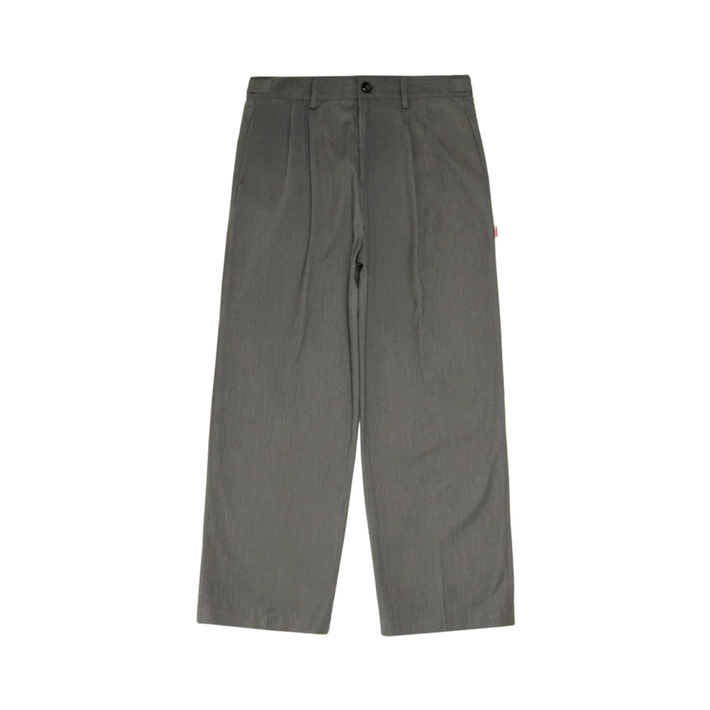 99BASED Daily Pleated Pants Grey Melange