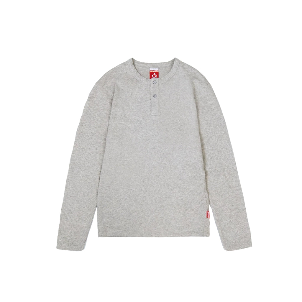 99BASED Daily Slim Button Up Longsleeve Grey Melange