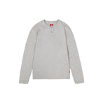 99BASED Daily Slim Button Up Longsleeve Grey Melange