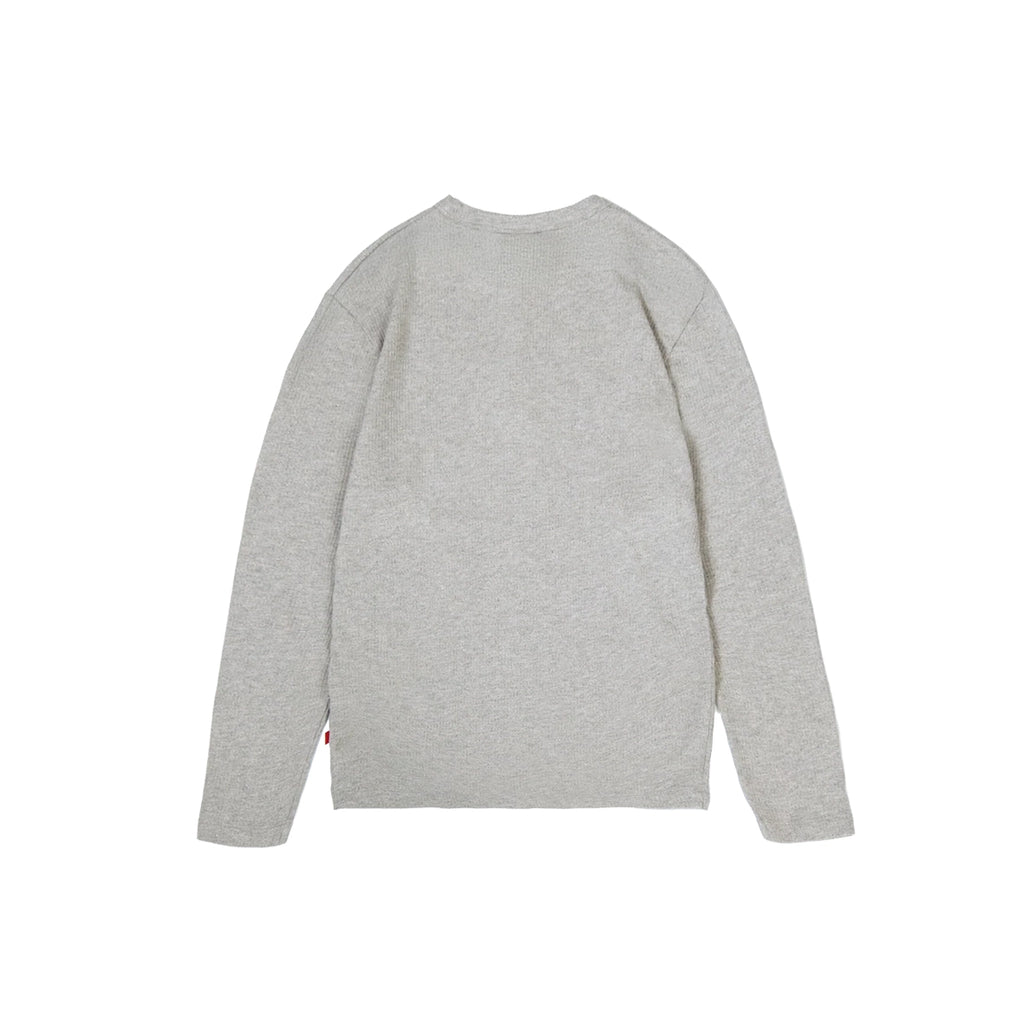 99BASED Daily Slim Button Up Longsleeve Grey Melange