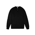 99BASED Daily Slim Henley Longsleeve Black