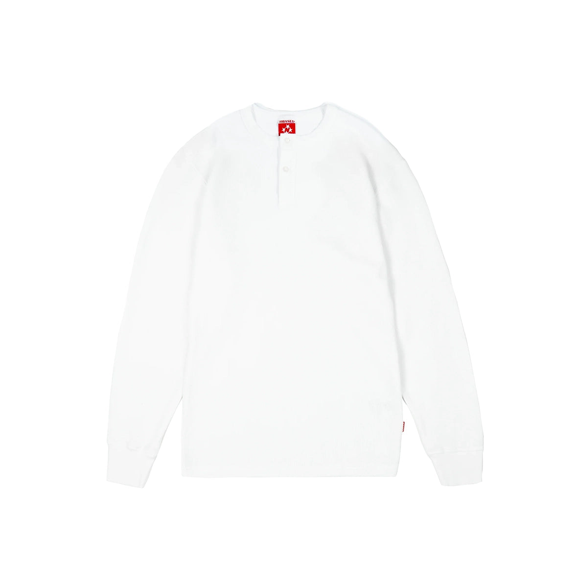 99BASED Daily Slim Henley Longsleeve White