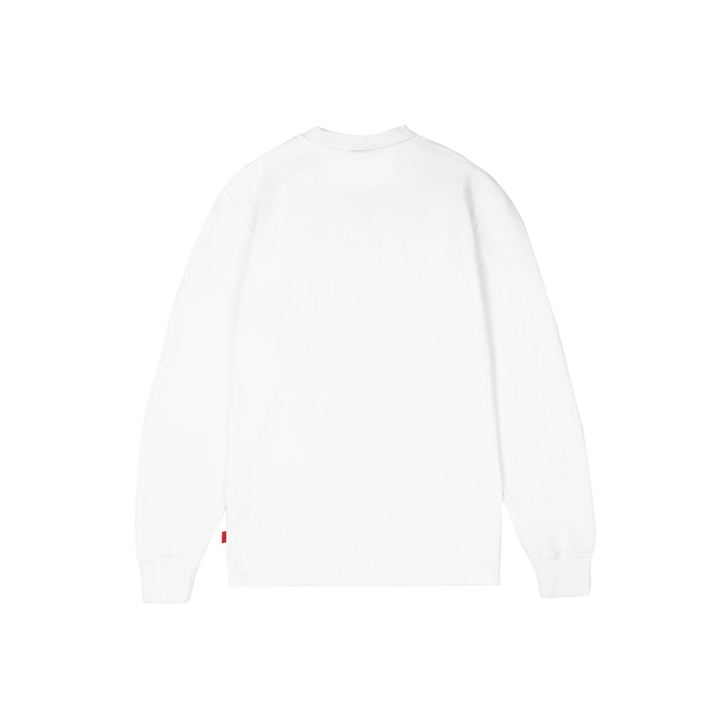 99BASED Daily Slim Henley Longsleeve White