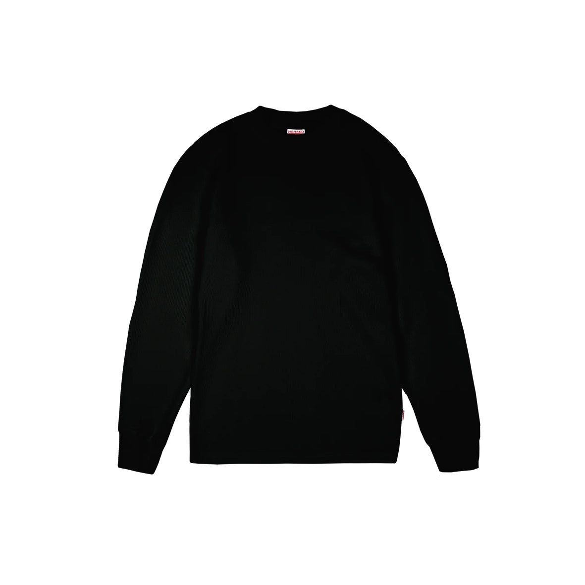 99BASED Daily Slim Waffle Longsleeve Black