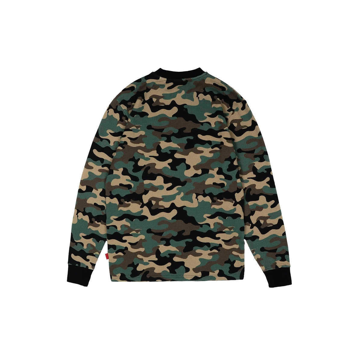 99BASED Daily Slim Waffle Longsleeve Camo