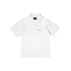99BASED Distressed America Poloshirt White