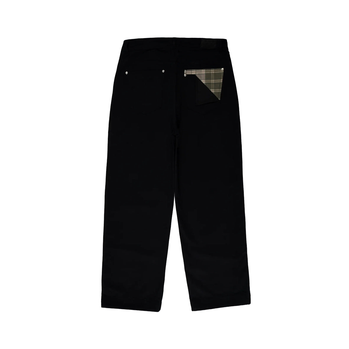 99BASED Double Pocket Jeans Plaid Forest