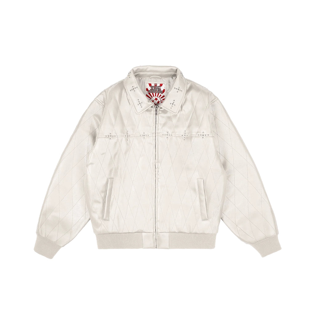 99BASED Eclipse Leather Jacket Creme