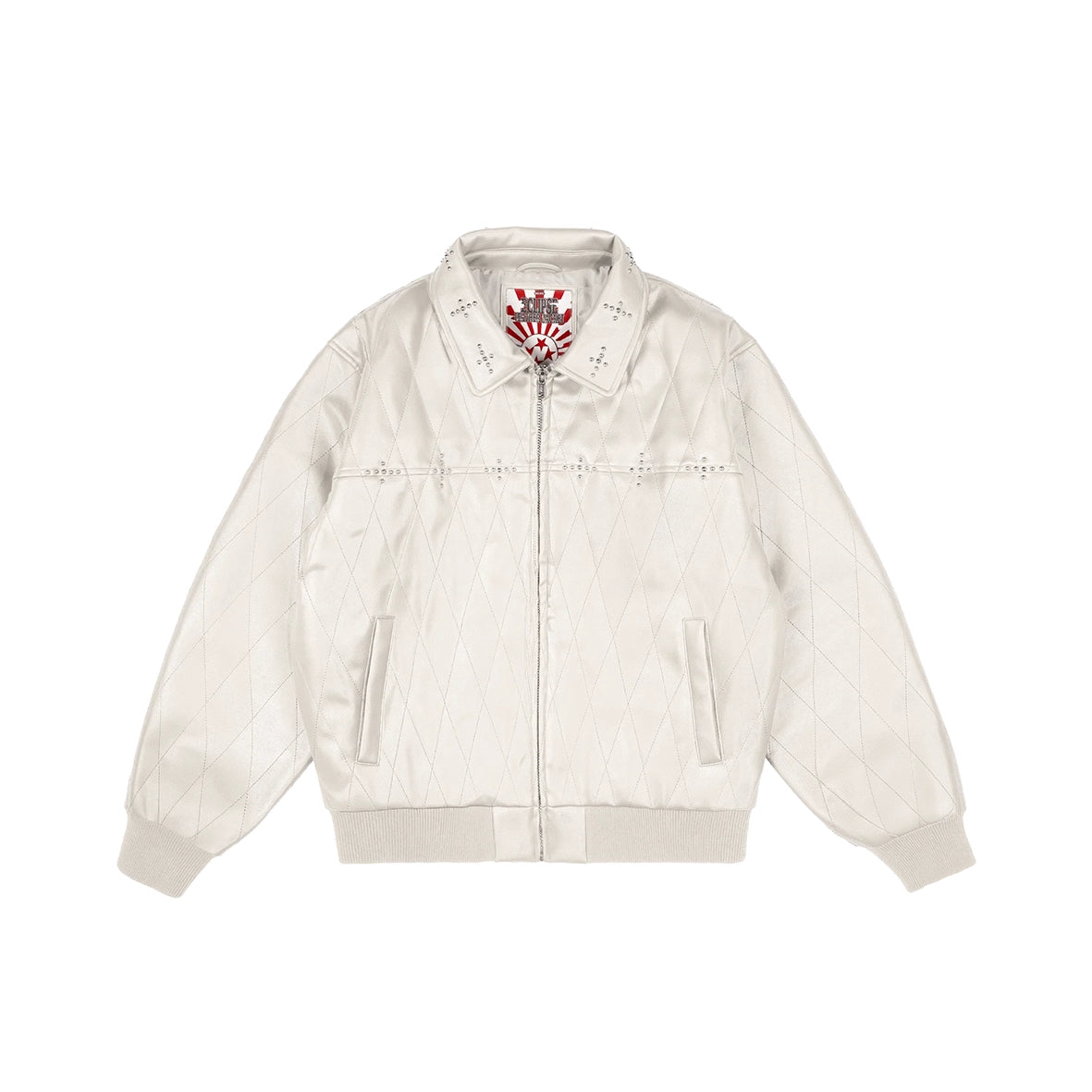 99BASED Eclipse Leather Jacket Creme