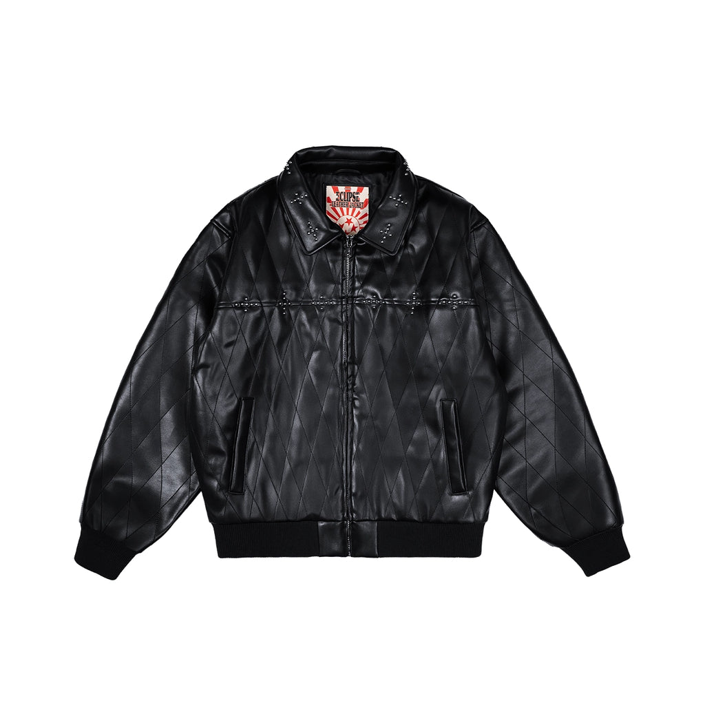 99BASED Eclipse Leather Jacket Black