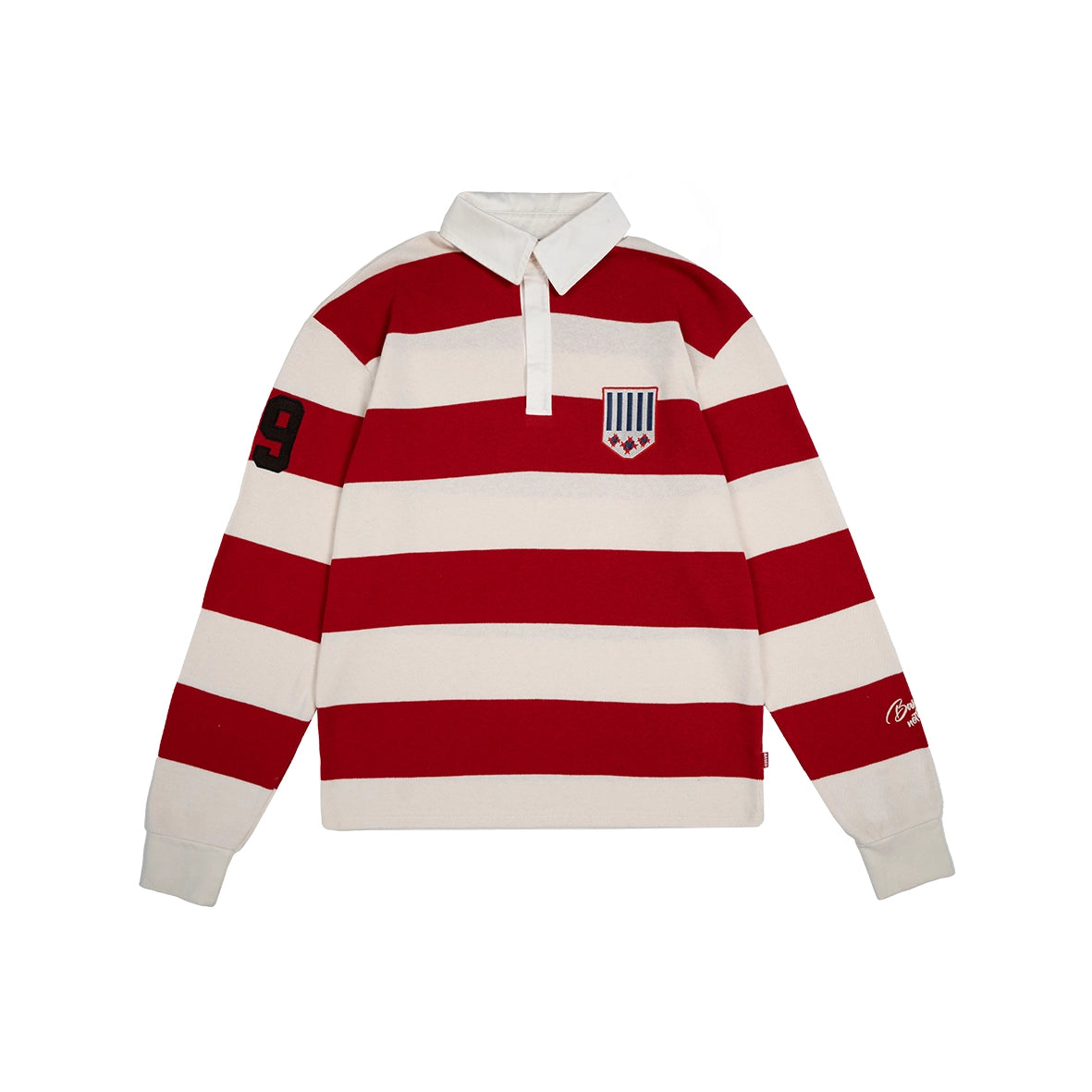 99BASED Forage Rugby Polo Creme Red