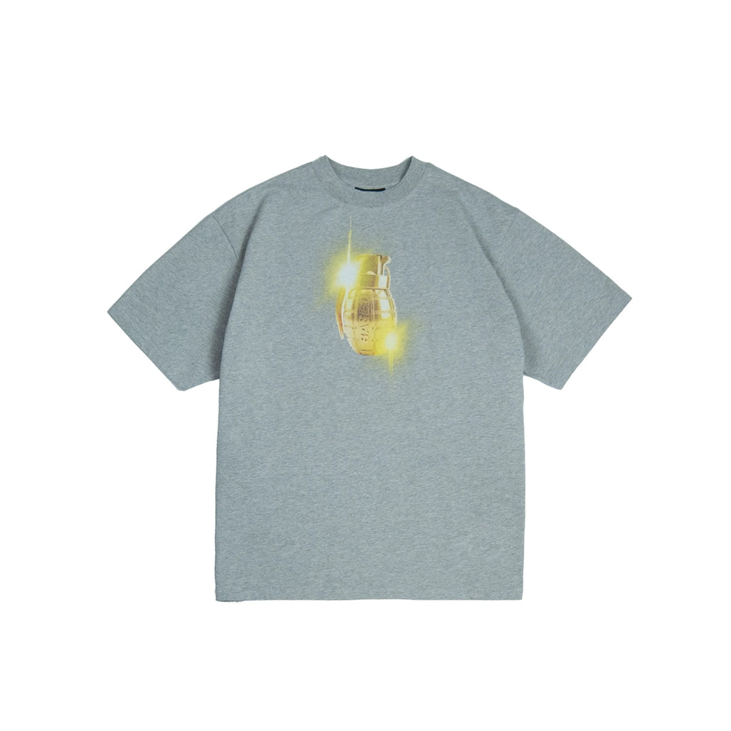 99BASED Grenade T-Shirt Grey Melange