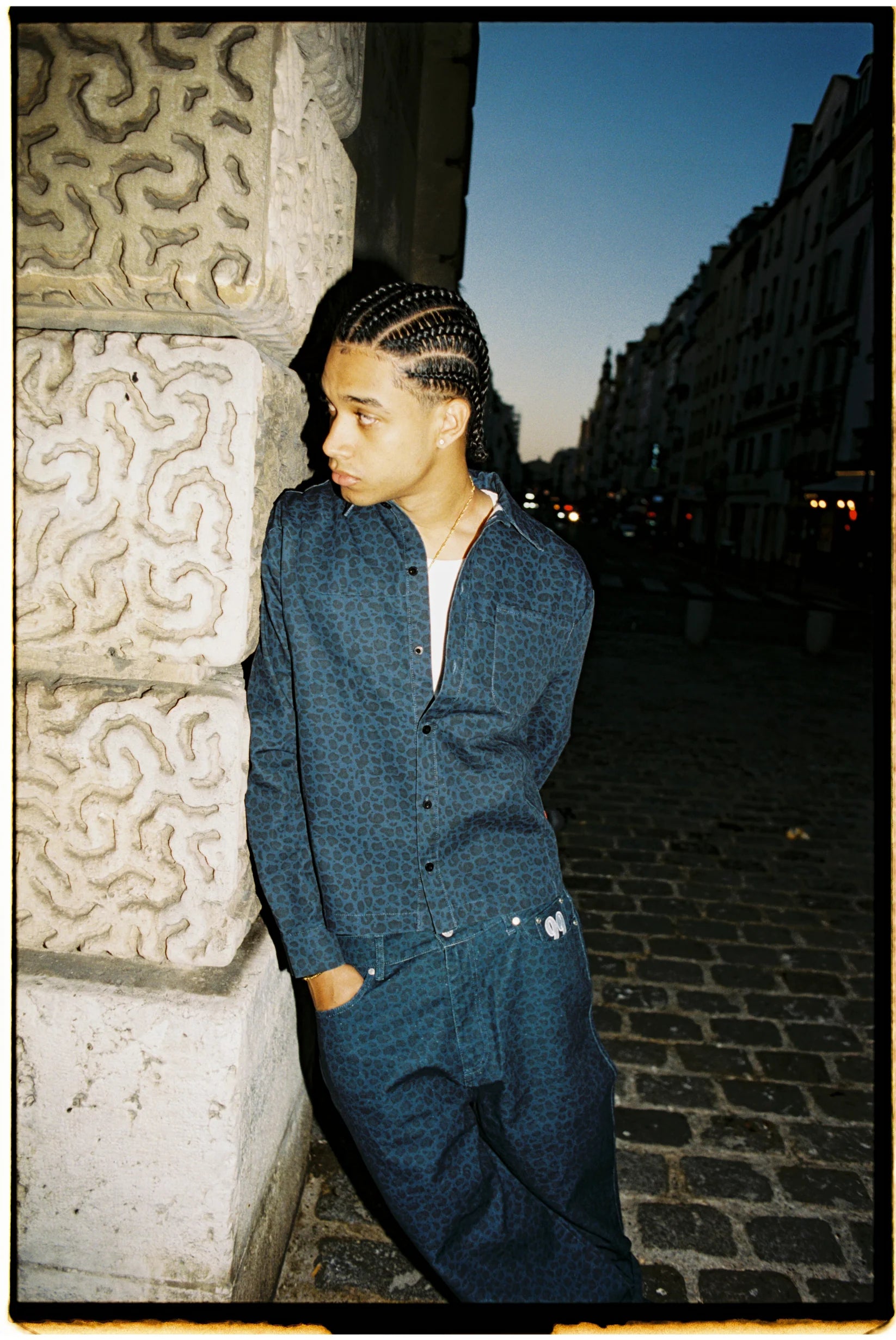 99BASED Instinct Jeans Leopard Dark