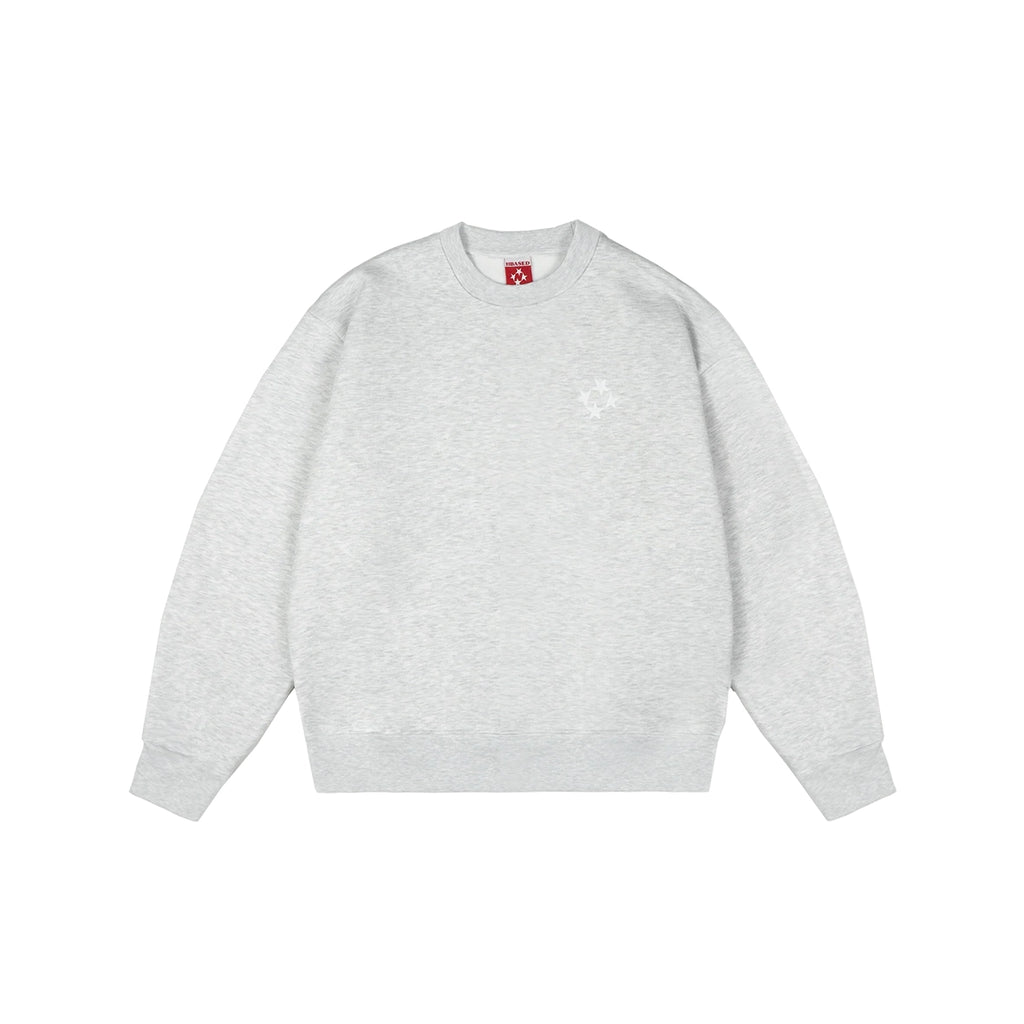 99BASED Logo Crewneck Grey Melange