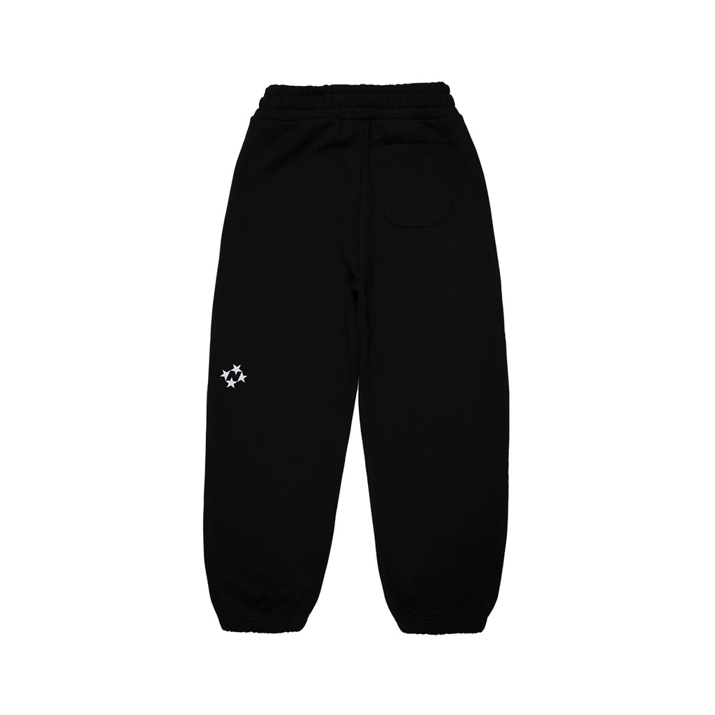 99BASED Logo Cuff Sweatpants Black