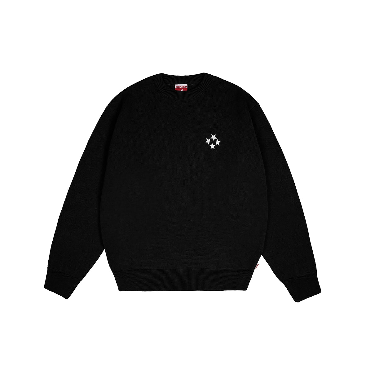 99BASED Logo Knit Sweater Black