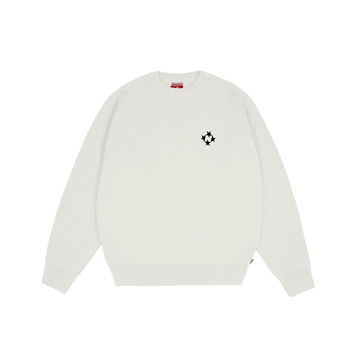 99BASED Logo Knit Sweater Creme