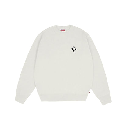 99BASED Logo Knit Sweater Creme