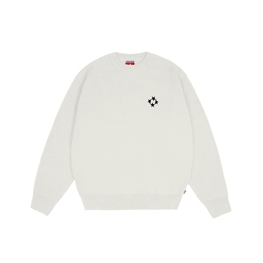 99BASED Logo Knit Sweater Creme